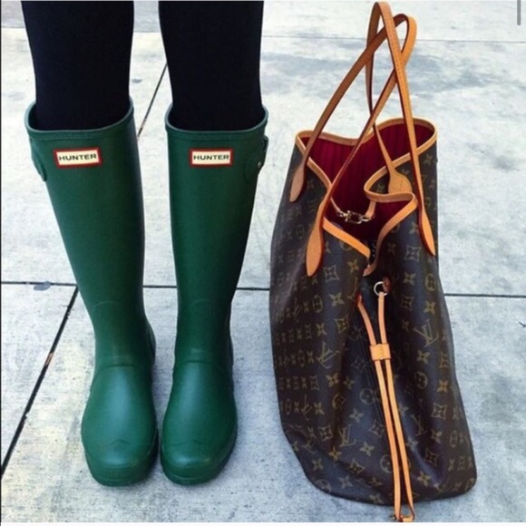Hunter Shoes - Hunter Green Women's Rain Boots